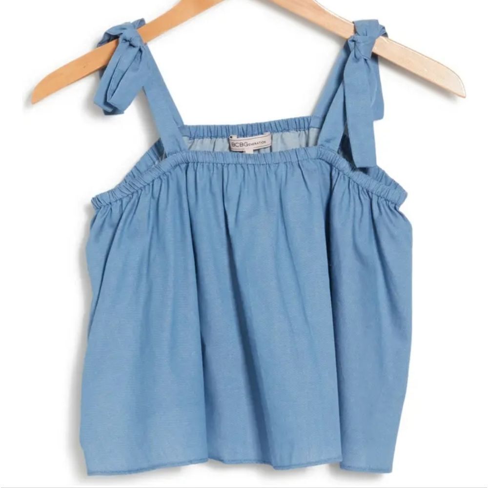 BCBGENERATION Chambray Tank Top - Picture 3 of 6
